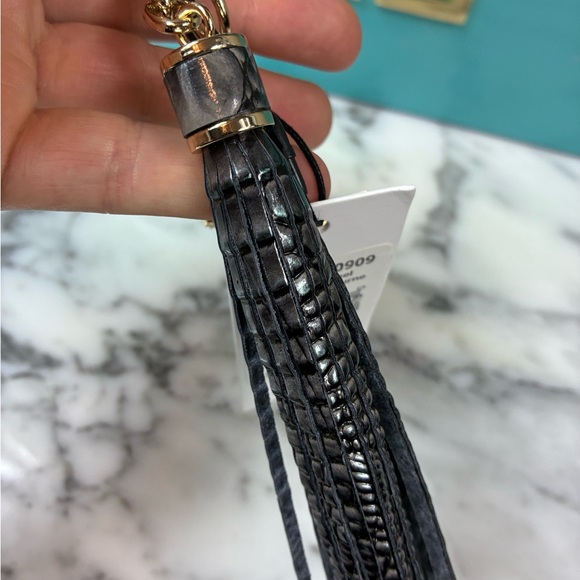 Brahmin Alligator Nocturnal Melbourne Croc Charm Tassel - NWT Key Bag Charm - Picture 3 of 6